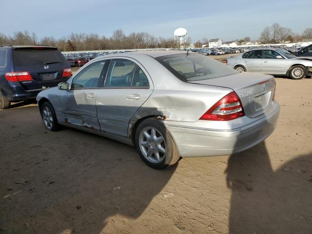 WDBRF61J71F062668 - 2001 MERCEDES-BENZ C 240 SILVER photo 2