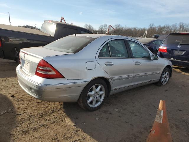 WDBRF61J71F062668 - 2001 MERCEDES-BENZ C 240 SILVER photo 3