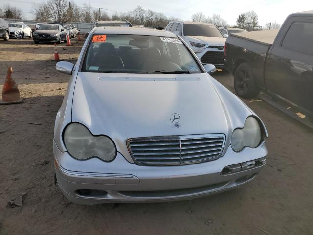 WDBRF61J71F062668 - 2001 MERCEDES-BENZ C 240 SILVER photo 5