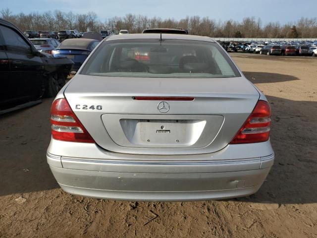 WDBRF61J71F062668 - 2001 MERCEDES-BENZ C 240 SILVER photo 6