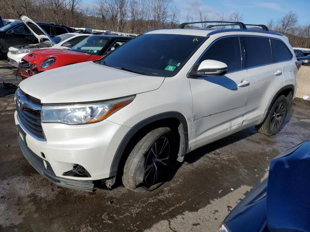 5TDJKRFH5GS278755 - 2016 TOYOTA HIGHLANDER XLE WHITE photo 1