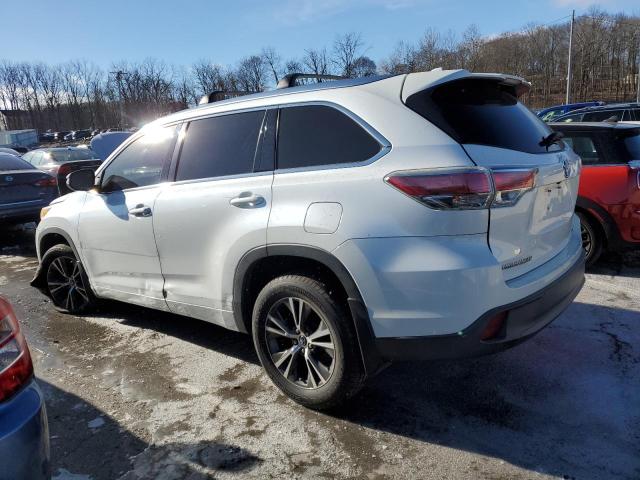 5TDJKRFH5GS278755 - 2016 TOYOTA HIGHLANDER XLE WHITE photo 2