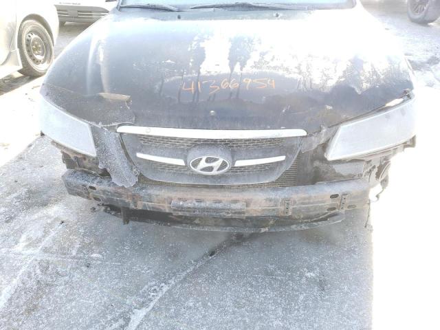 5NPET46C37H294755 - 2007 HYUNDAI SONATA GLS BLACK photo 12