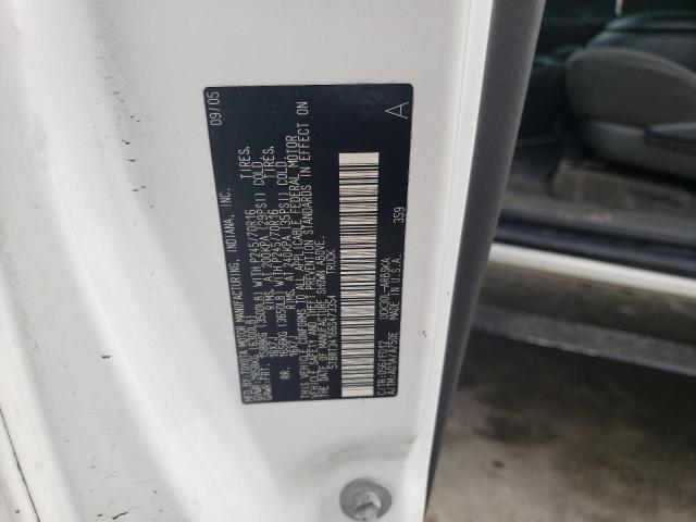 5TBRT34166S473354 - 2006 TOYOTA TUNDRA ACCESS CAB SR5 WHITE photo 12