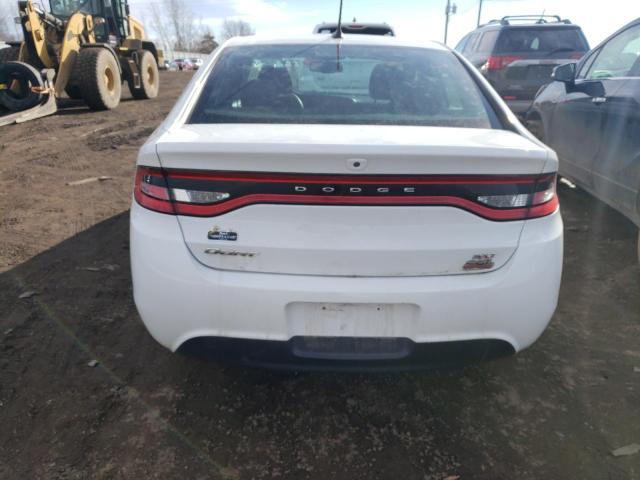 1C3CDFBB3ED828003 - 2014 DODGE DART SXT WHITE photo 6