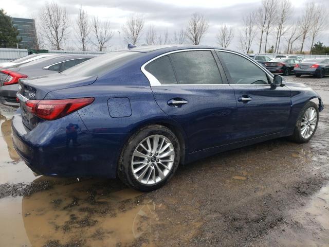 JN1EV7BR5MM754542 - 2021 INFINITI Q50 LUXE BLUE photo 3