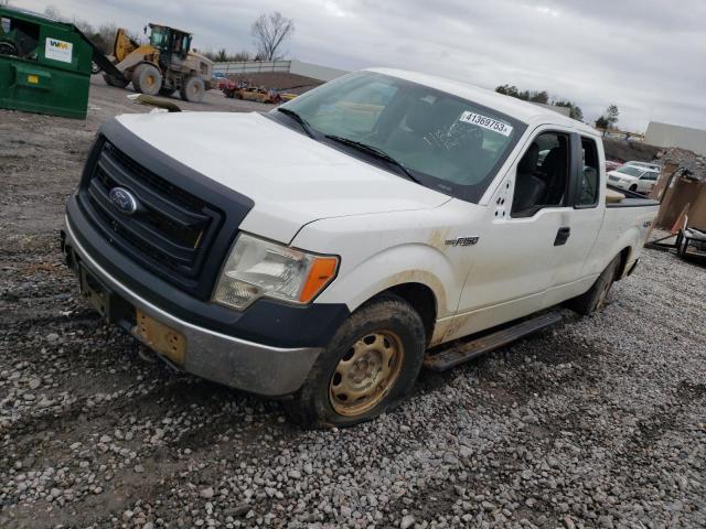 1FTFX1EF7EKD94505 - 2014 FORD F150 SUPER CAB WHITE photo 1