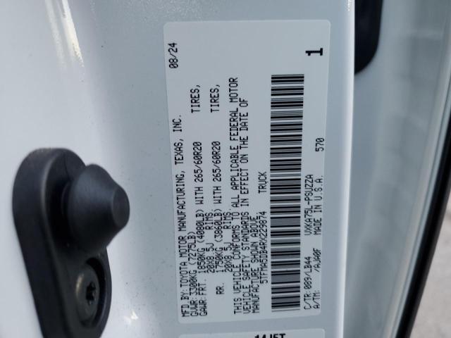 5TFMA5DB4RX229874 - 2024 TOYOTA TUNDRA CREWMAX PLATINUM თეთრი ფოტო 12