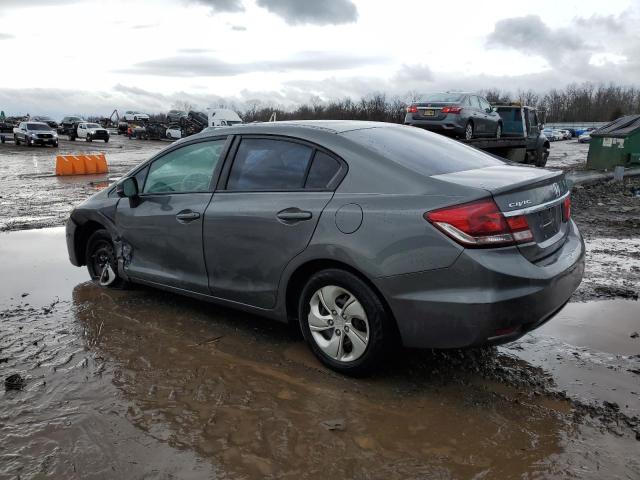 19XFB2F52DE242093 - 2013 HONDA CIVIC LX GRAY photo 2