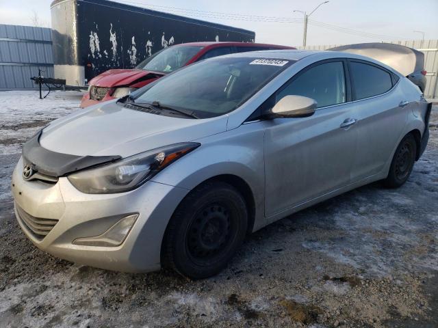 KMHDH4AH6EU112450 - 2014 HYUNDAI ELANTRA SE SILVER photo 1