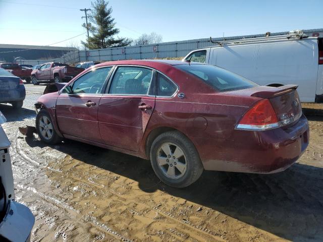 2G1WT58K389208257 - 2008 CHEVROLET IMPALA LT RED photo 2