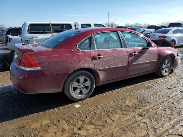 2G1WT58K389208257 - 2008 CHEVROLET IMPALA LT RED photo 3