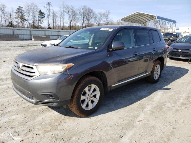 5TDZA3EH1CS023907 - 2012 TOYOTA HIGHLANDER BASE GRAY photo 1