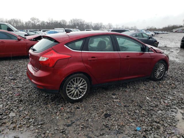 1FADP3N2XEL118853 - 2014 FORD FOCUS TITANIUM RED photo 3