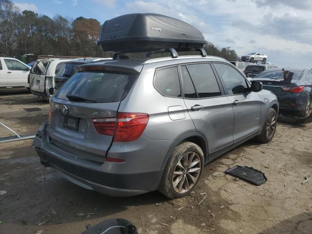 5UXWX9C52E0D31592 - 2014 BMW X3 XDRIVE28I GRAY photo 3