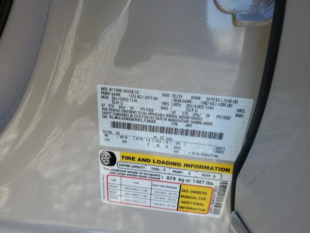 5LMJJ2NG8REL13826 - 2024 LINCOLN NAVIGATOR CREAM photo 13