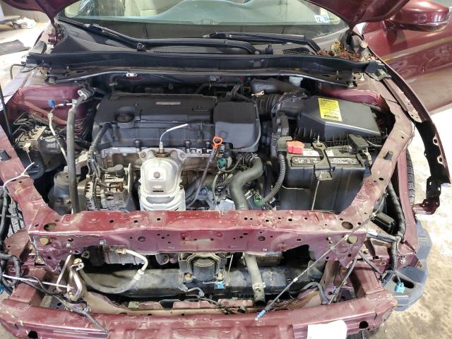 1HGCR2F72GA088638 - 2016 HONDA ACCORD EX MAROON photo 11