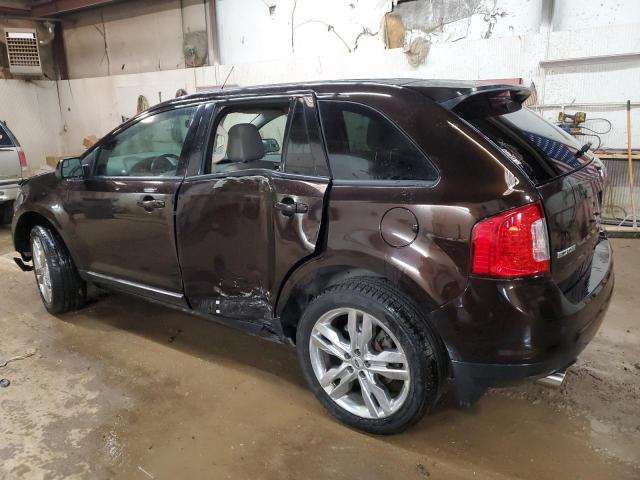 2FMDK4JC7DBB94957 - 2013 FORD EDGE SEL BROWN photo 2