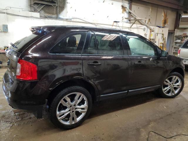 2FMDK4JC7DBB94957 - 2013 FORD EDGE SEL BROWN photo 3