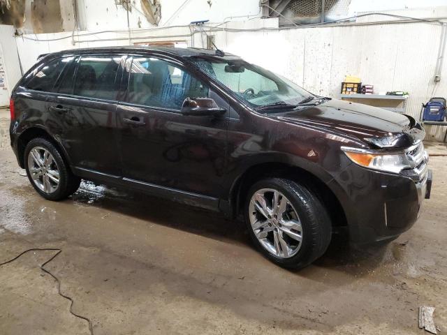 2FMDK4JC7DBB94957 - 2013 FORD EDGE SEL BROWN photo 4