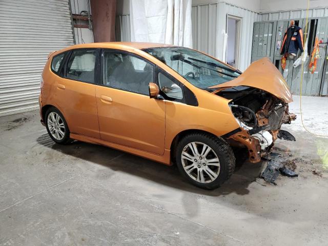 JHMGE88419S025303 - 2009 HONDA FIT SPORT ORANGE photo 4