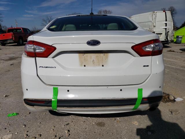 3FA6P0H77ER221678 - 2014 FORD FUSION SE WHITE photo 6