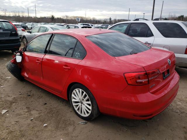 3VW1K7AJ3FM251564 - 2015 VOLKSWAGEN JETTA BASE Կարմիր լուսանկար 2