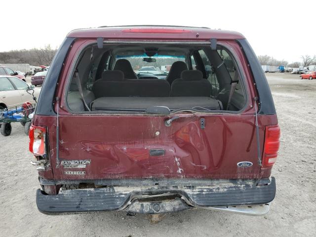 1FMPU16L6YLA11858 - 2000 FORD EXPEDITION XLT MAROON photo 6