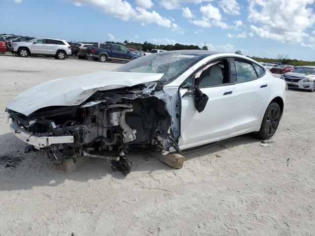 5YJSA1E57NF475041 - 2022 TESLA MODEL S Սպիտակ լուսանկար 1