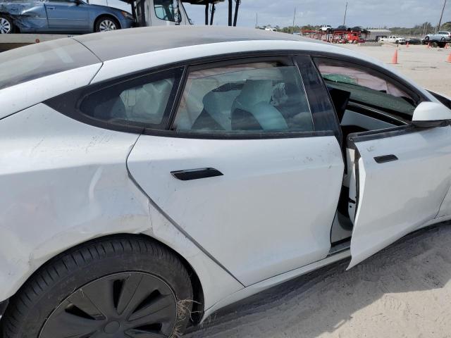 5YJSA1E57NF475041 - 2022 TESLA MODEL S Սպիտակ լուսանկար 10