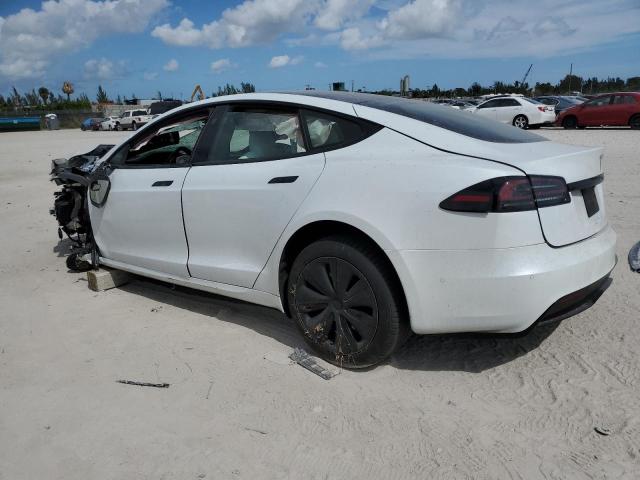 5YJSA1E57NF475041 - 2022 TESLA MODEL S Սպիտակ լուսանկար 2