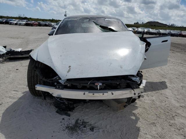 5YJSA1E57NF475041 - 2022 TESLA MODEL S Սպիտակ լուսանկար 5