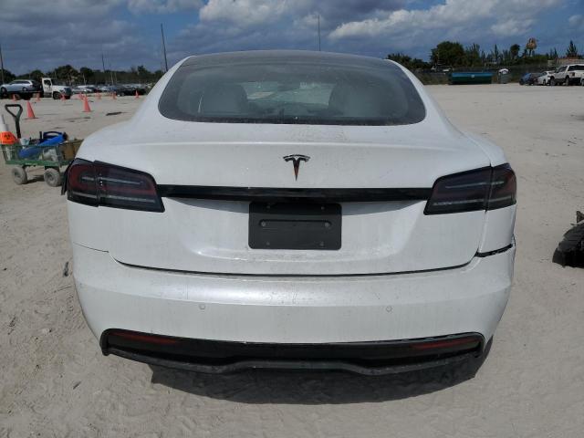 5YJSA1E57NF475041 - 2022 TESLA MODEL S Սպիտակ լուսանկար 6