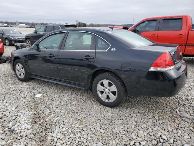 2G1WT57KX91137558 - 2009 CHEVROLET IMPALA 1LT BLACK photo 2