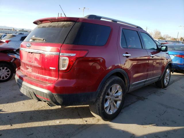 1FM5K8D81DGC86237 - 2013 FORD EXPLORER XLT RED photo 3