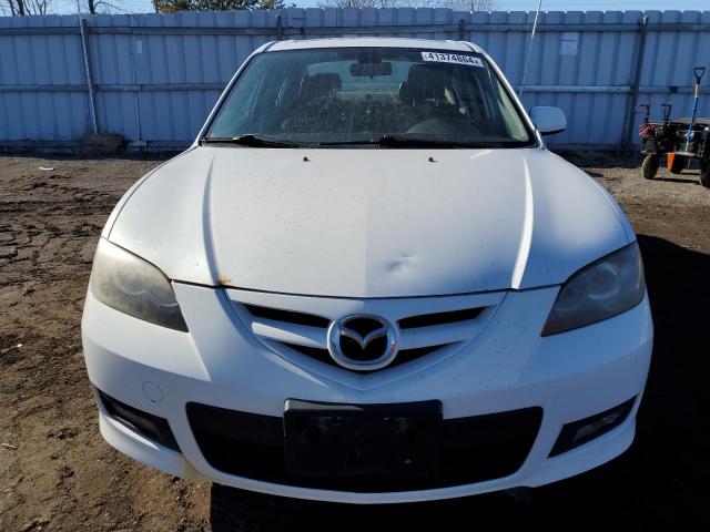 JM1BK323581859635 - 2008 MAZDA 3 S WHITE photo 5