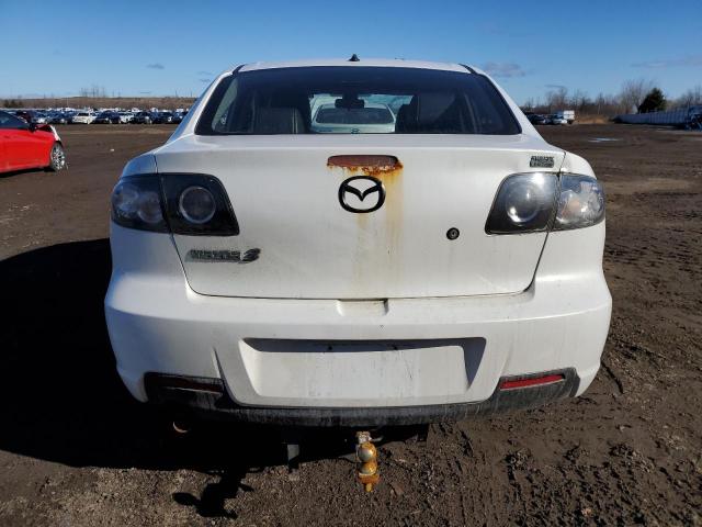 JM1BK323581859635 - 2008 MAZDA 3 S WHITE photo 6