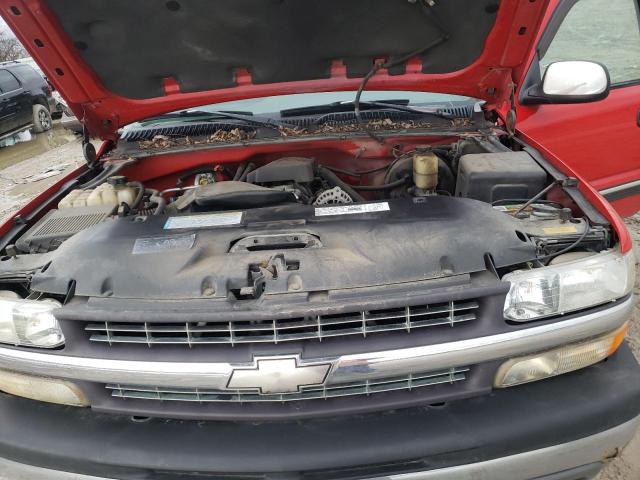 1GCEK19T5YE206657 - 2000 CHEVROLET SILVERADO RED photo 11