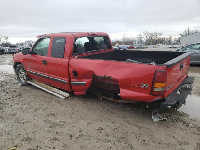 1GCEK19T5YE206657 - 2000 CHEVROLET SILVERADO RED photo 2