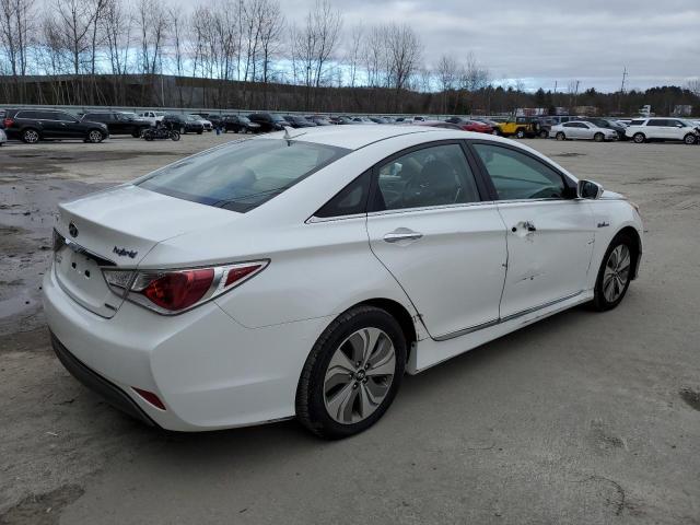 KMHEC4A43DA092643 - 2013 HYUNDAI SONATA HYBRID WHITE photo 4