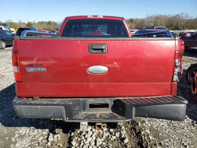 1FTRF12268KC55021 - 2008 FORD F150 RED photo 6