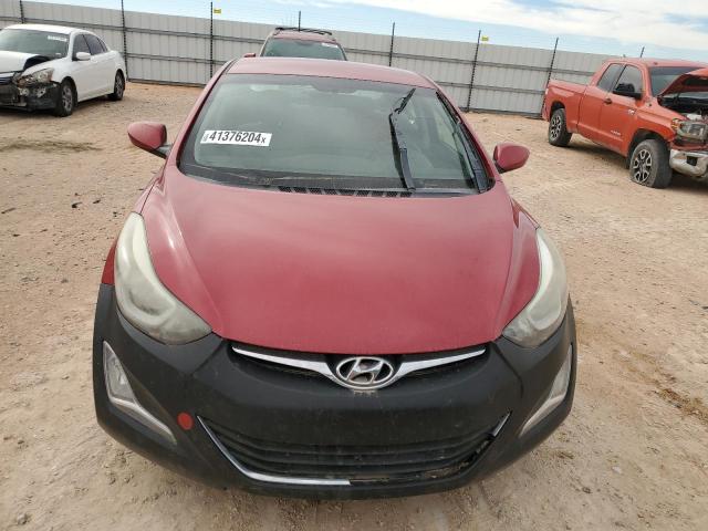 KMHDH4AE7EU112527 - 2014 HYUNDAI ELANTRA SE RED photo 5