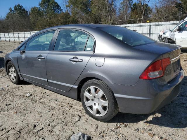 2HGFA16589H308981 - 2009 HONDA CIVIC LX GRAY photo 2