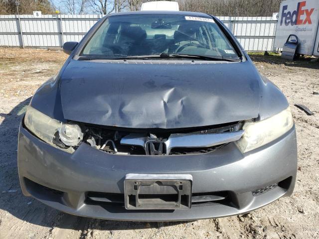 2HGFA16589H308981 - 2009 HONDA CIVIC LX GRAY photo 5