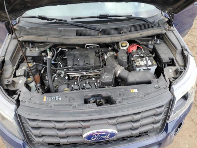 1FM5K8AR2KGA31557 - 2019 FORD EXPLORER POLICE INTERCEPTOR Mavi foto 11