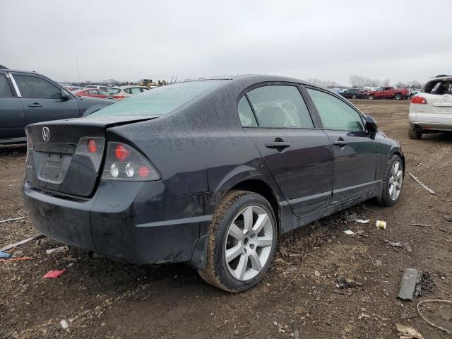 1HGFA16528L075438 - 2008 HONDA CIVIC LX BLACK photo 3