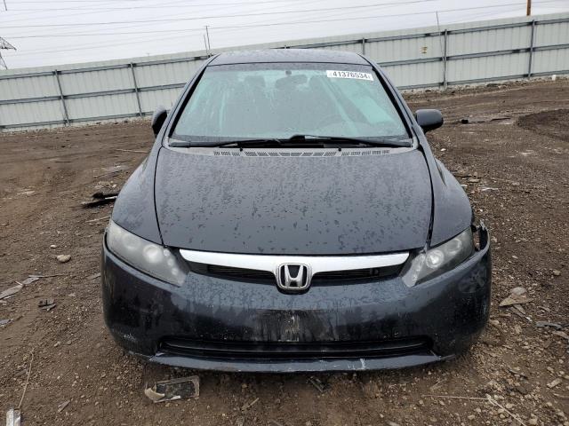 1HGFA16528L075438 - 2008 HONDA CIVIC LX BLACK photo 5