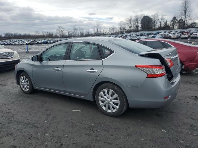 3N1AB7AP4DL616878 - 2013 NISSAN SENTRA S SILVER photo 2