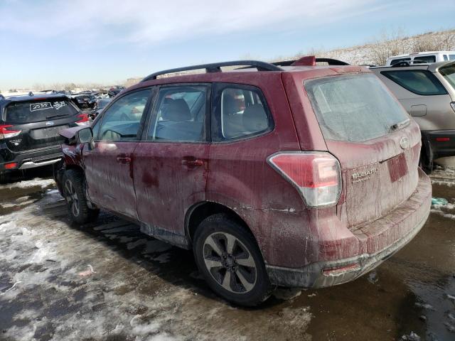 JF2SJABC2HH530312 - 2017 SUBARU FORESTER 2.5I RED photo 2