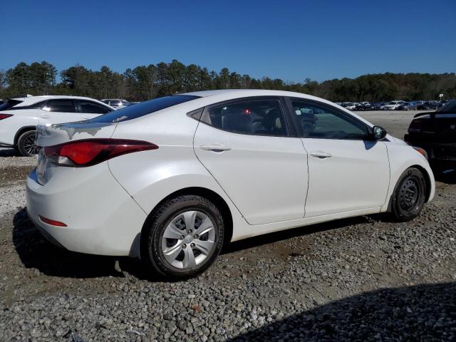 5NPDH4AE6GH711193 - 2016 HYUNDAI ELANTRA SE WHITE photo 3